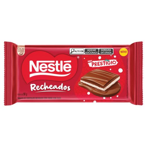 Barra de Chocolate Recheado Prestígio Nestlé 90g