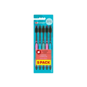Pack Escova Dental Condor Classic Flex 5Un