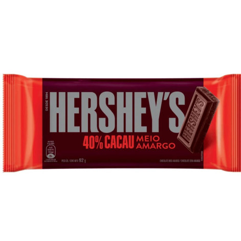 Chocolate Hersheys Meio Amargo 82G