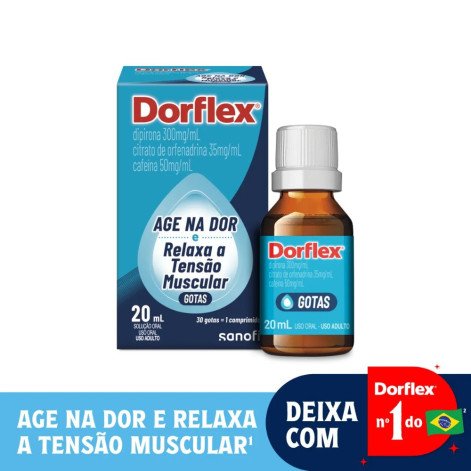 Dorflex Analgésico e Relaxante Muscular Gotas 20ml