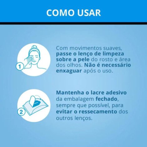 Lenço Demaquilante Neutrogena Deep Clean com 25 unidades