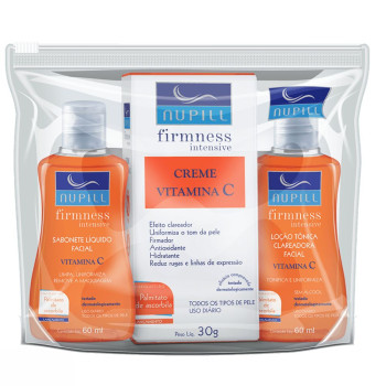 Kit Facial Nupill Vitamina C Sabonete+Locao+Creme