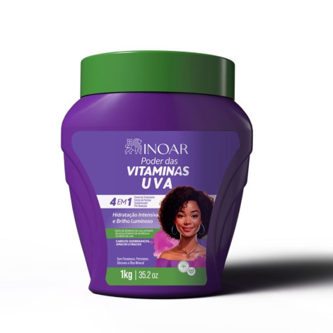 Mascara Capilar Inoar Uva 1Kg