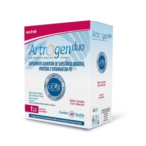 Colágeno Artrogen Duo Sabor Laranja com Abacaxi - 30 Sachês de 11g cada