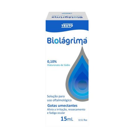 Biolágrima 0,10% Solução Oftálmica Teuto 15ml