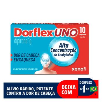 Dorflex UNO Dipirona 1g 10 comprimidos