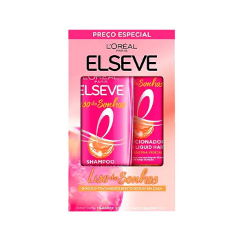 Kit Shampoo + Condicionador Elseve Liso Dos Sonhos 375ML 170ML