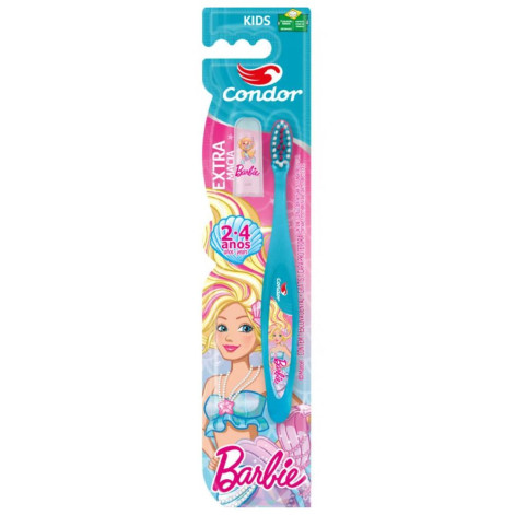  Escova Dental Infantil Condor Barbie Kids 2 a 4 Anos 