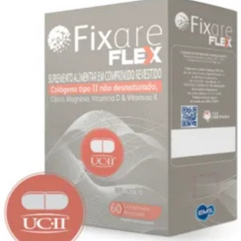 Suplemento Alimentar com Cálcio + Colágeno Fixare Flex 60 comprimidos