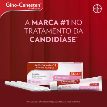 Gino-Canesten Creme Vaginal 100mg/5g 20g + 3 aplicadores