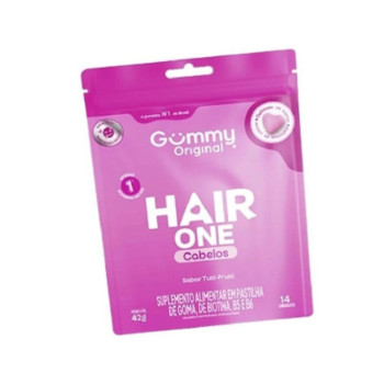 Gummy Hair One Cabelos Suplemento Alimentar em Gomas Tutti-Frutti Sachê 42g