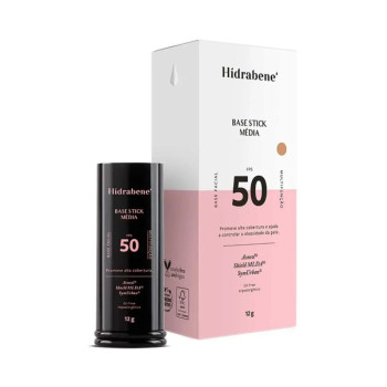Base Facial Stick Hidrabene FPS 50 12g - Médio