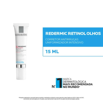  Redermic Retinol Olhos La Roche-Posay Creme Anti-Idade com 15ml