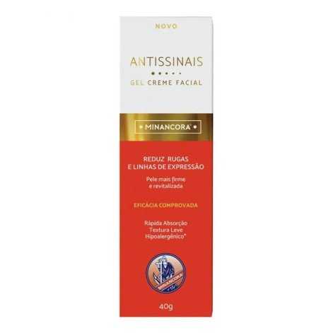  Gel Creme Facial Minancora Antissinais 40G