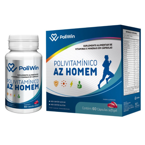 Poliwin Az Homem C/60Caps
