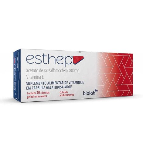  Vitamina E Esthep 800mg 30 cápsulas