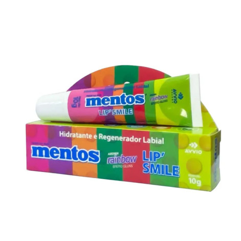 Hidratante Labial Mentos Lip Smile Rainbow 10G
