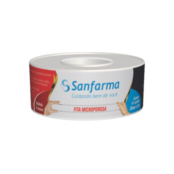 Fita Microporosa Sanfarma 25mm x 4,5m 1 Unidade