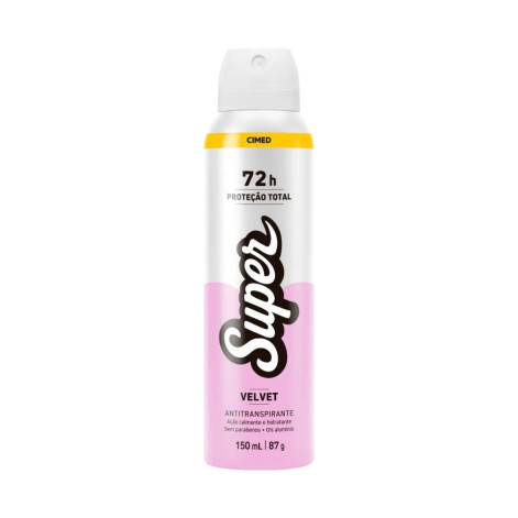  Desodorante Antitranspirante Aerossol Cimed Super Velvet 72h 150ml