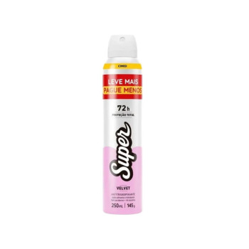 Desodorante Aerosol Super Velvet 250Ml