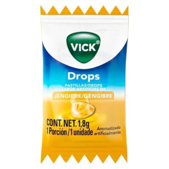 Pastilha Vick Drops Gengibre  1,8g 1 Unidade