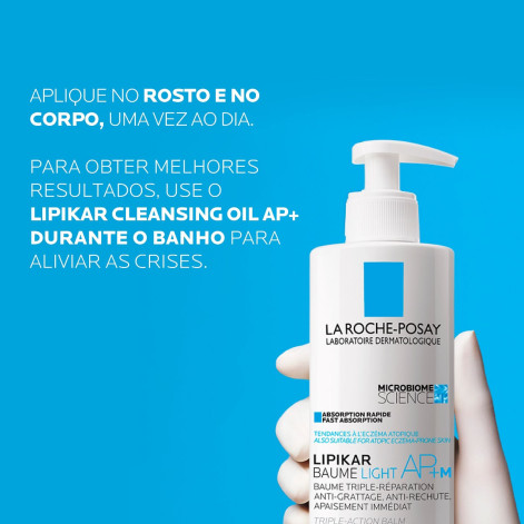 Hidratante Corporal La Roche-Posay Lipikar Baume Light AP+M 400ml