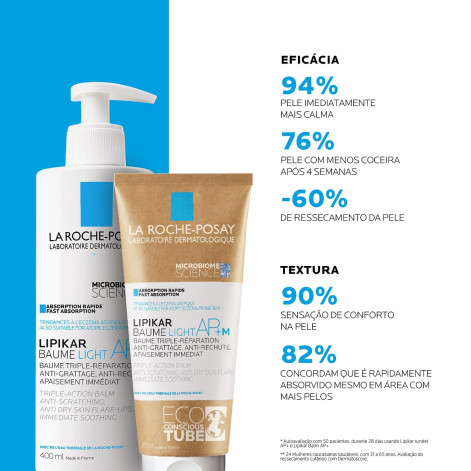 Hidratante Corporal La Roche-Posay Lipikar Baume Light AP+M 400ml