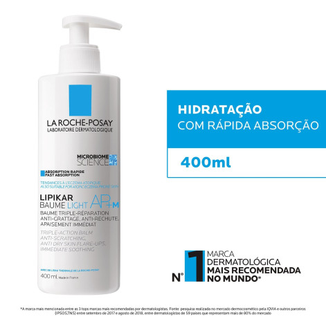 Hidratante Corporal La Roche-Posay Lipikar Baume Light AP+M 400ml