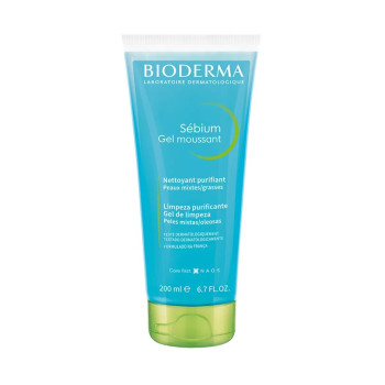 Bioderma Sébium Gel Moussant Gel de Limpeza Antioleosidade Facial 200ml