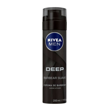 Espuma Men Nivea Deep Blac 200ML