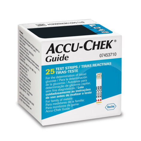 Accu Chek Guide C/25 Tiras