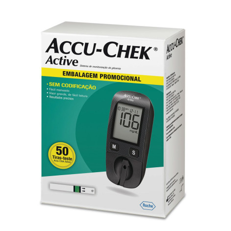 Kit Accu Chek Ap Active 50Tiras