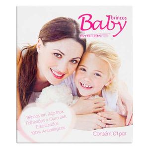 Brinco Inox Baby Daisy Cristal System 75 Dour