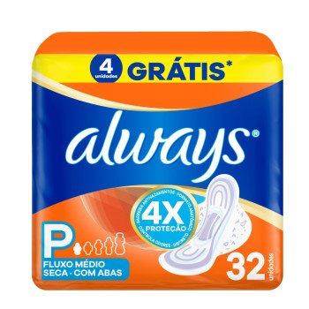Absorvente Always Super Prot Seca C/Ab 32Un