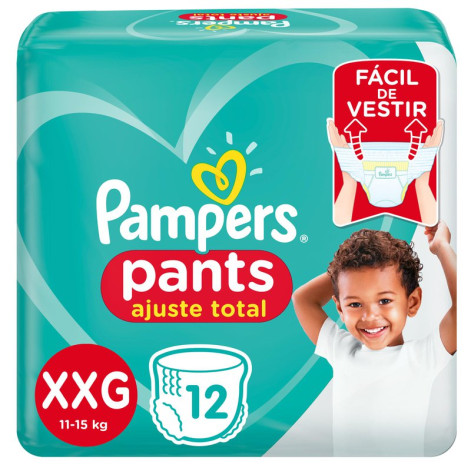 Fralda Pampers Ajust T Pants Xxg 12Un