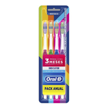 Escova Dental Oral B Indic Colors C/4Un