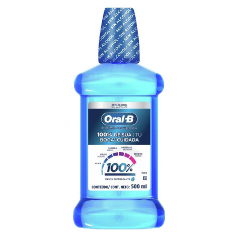 Enxag Bucal Oral B 500ML 100%