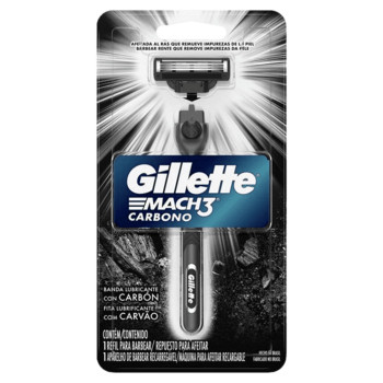 Aparelho de Depilar Gillette M3 Carbono 1 Un
