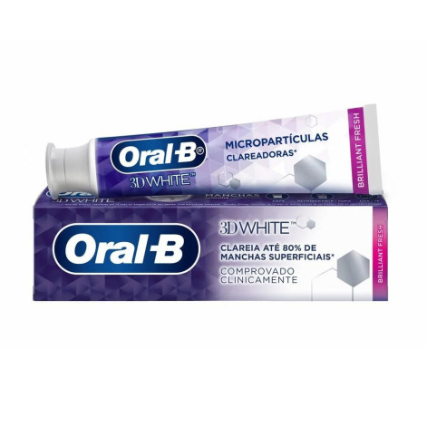 Creme Dental Oral B White Brilhante 70G