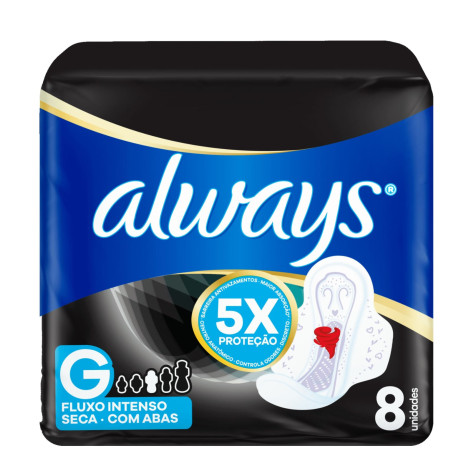 Absorvente Always Noite Tranq Seca C/Ab 8 Un