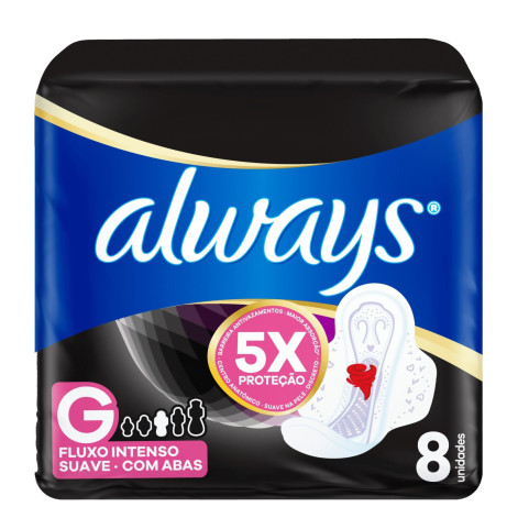 Absorvente Always Noite Tranq Suave C/Ab 8 Un
