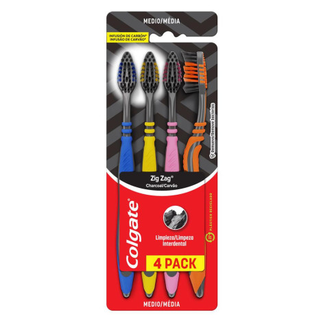 Pack Escova Dental Colg Zigzag Carv C4 (Clg)