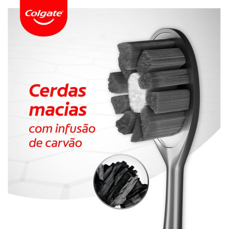 Escova de Dente Colgate Gengiva Therapy Carvão Macia 1 unidade