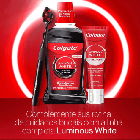 Escova De Dente Colgate Luminous White Macia 2 Unidades