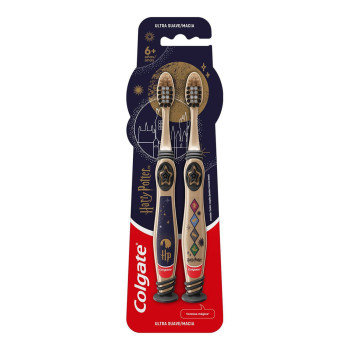 Escova De Dente Infantil Colgate Harry Potter Ultra Macia +6 Anos - 2 Unidades