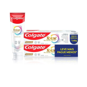 Creme Dental Colgate Total Prevenção Ativa Original Mint 2 Unidades de 140g Cada