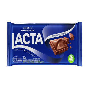 Chocolate Barra Lacta Ao Leite 80G