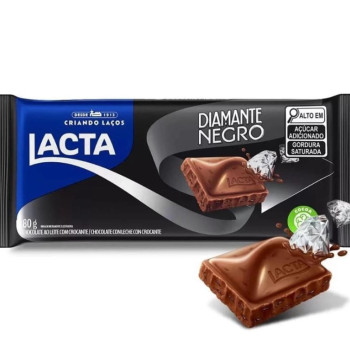 Chocolate Barra Lacta Diamante Negro 80G