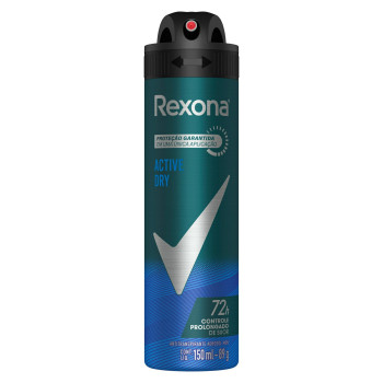 Desodorante Aerosol Rexona Masc Active Dry 150ML