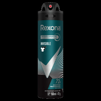 Desodorante Aerosol Rexona Masc Invisible 150ML